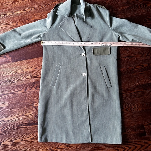 Women's Corduroy Lined Green Jacket - Picture 7 of 12